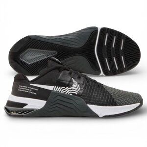 Nike Metcon 8 Black/Smoke Grey Mens Training Shoes Size 7.5 DO9328 001 (NEW)